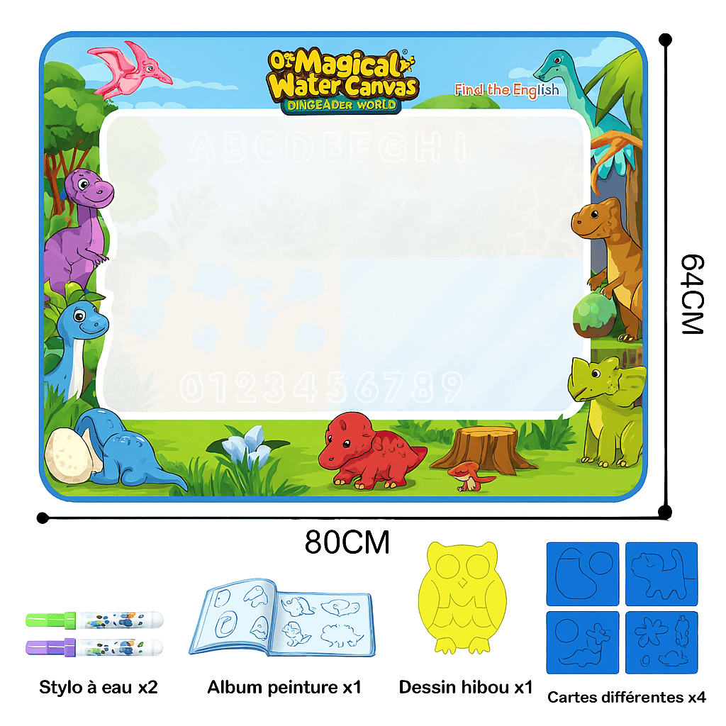 Tapis d'éveil - Créativité libre à l'eau