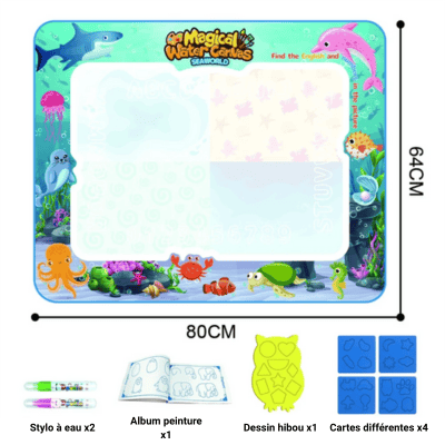 Tapis d'éveil - Créativité libre à l'eau