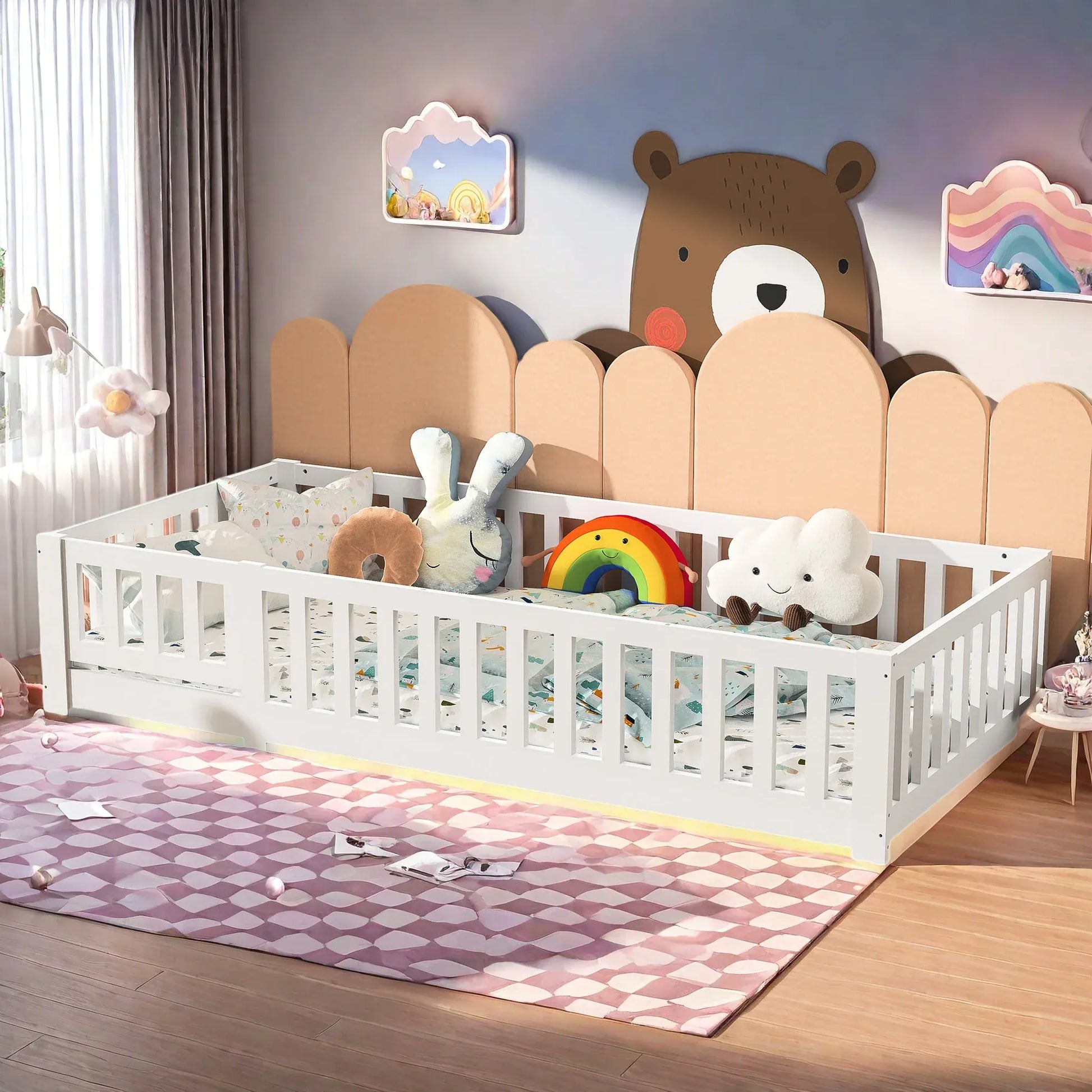 Lit au sol en bois - Enfant - Mon Cocon