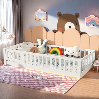 Lit au sol en bois - Enfant - Mon Cocon