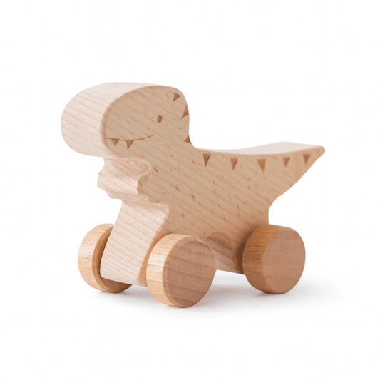 Jeu montessori - Dinosaure sur roue - Mon Cocon