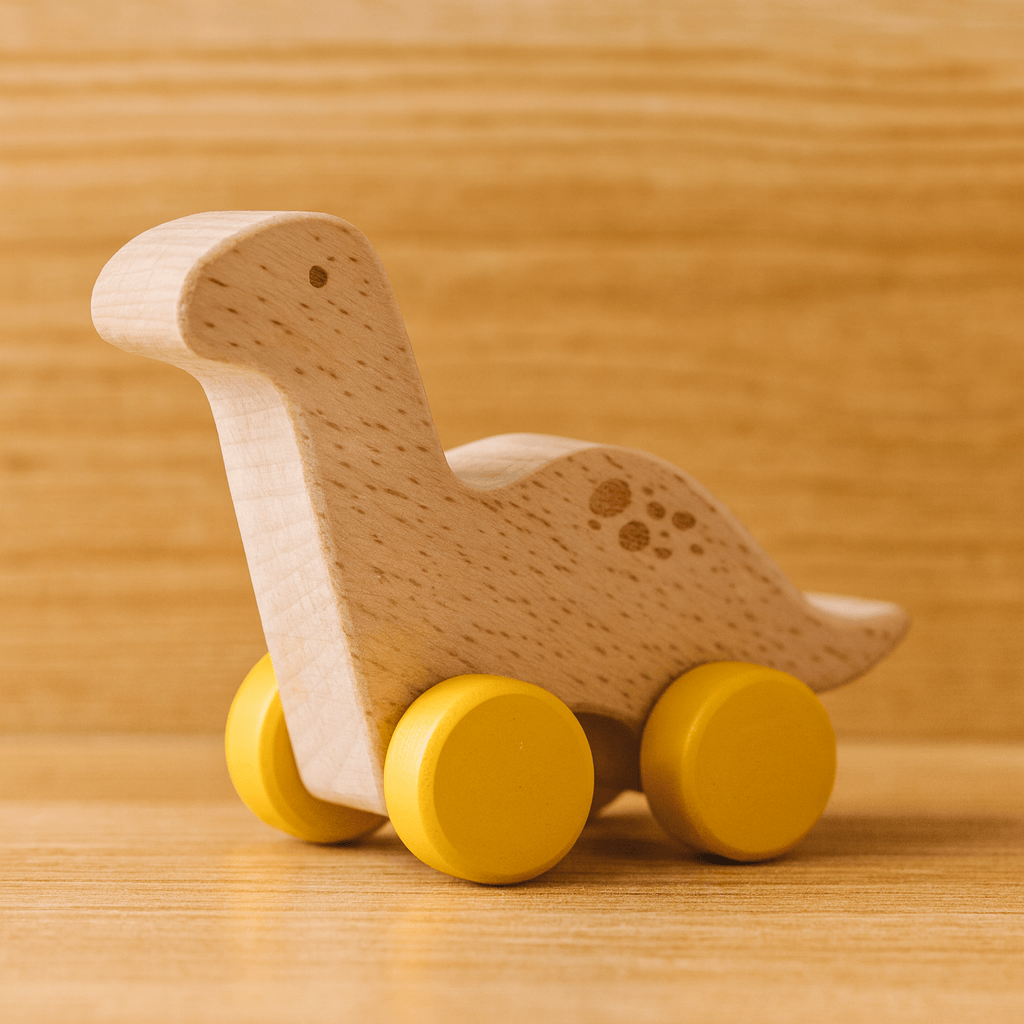 Jeu montessori - Dinosaure sur roue - Mon Cocon