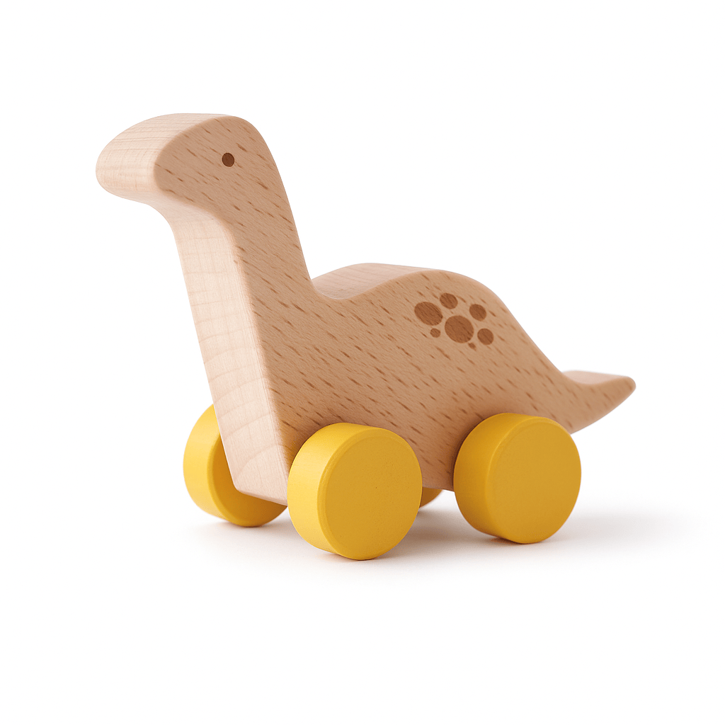Jeu montessori - Dinosaure sur roue - Mon Cocon