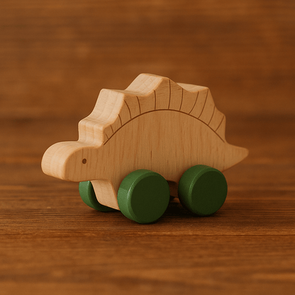 Jeu montessori - Dinosaure sur roue - Mon Cocon