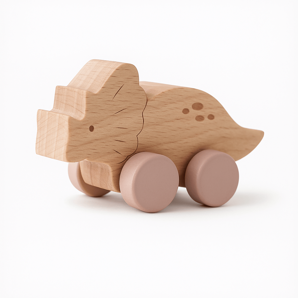 Jeu montessori - Dinosaure sur roue