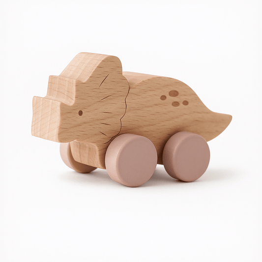 Jeu montessori - Dinosaure sur roue