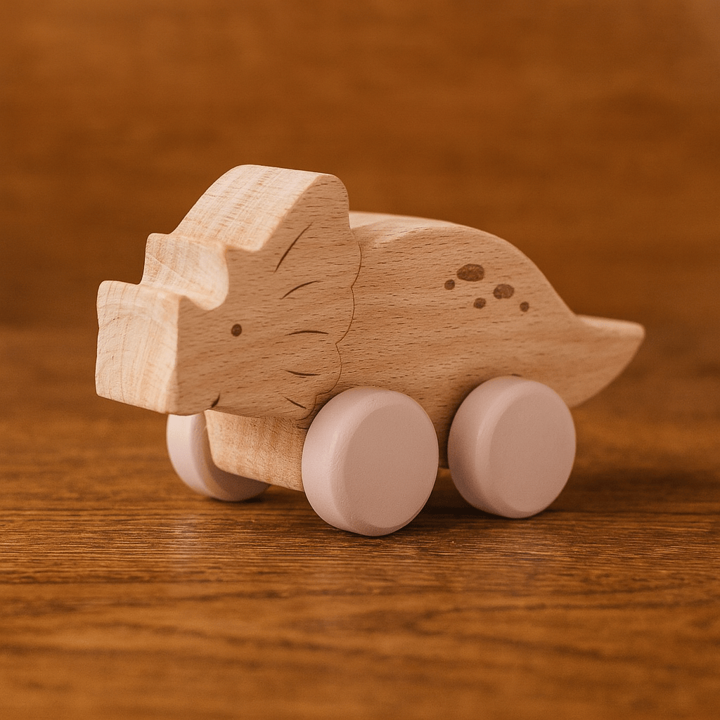 Jeu montessori - Dinosaure sur roue