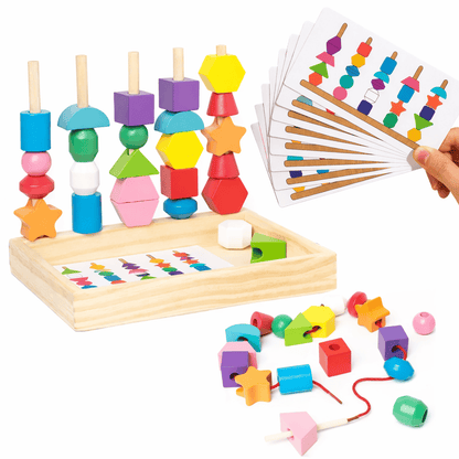 Jeu de Perles à Empiler Montessori - Mon Cocon