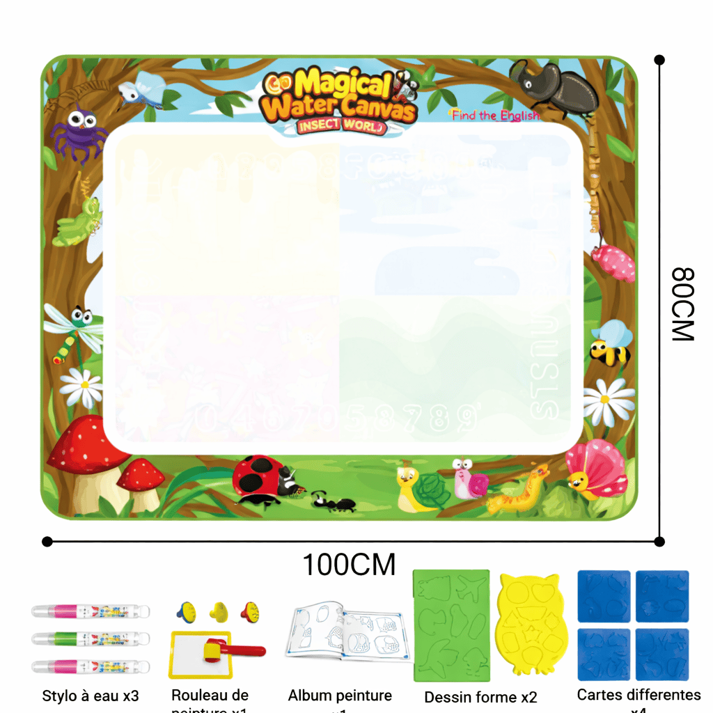 Tapis d'éveil - Créativité libre à l'eau