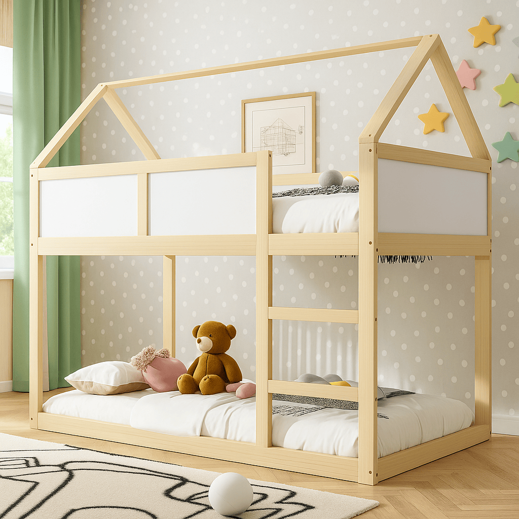 Lit cabane bois superposé - Enfant