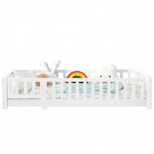 Lit bébé bois avec barrière