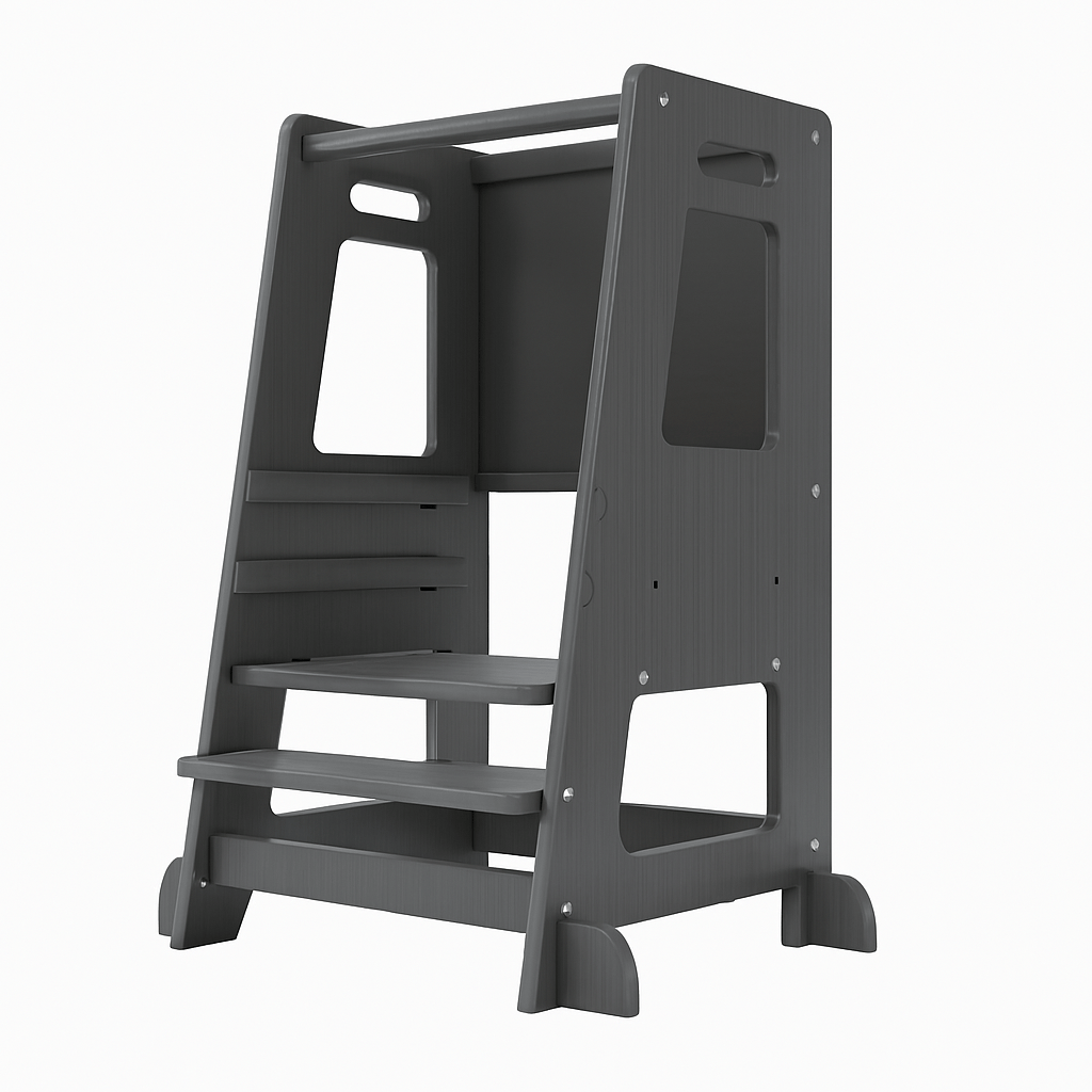 Tour d'observation - En bois noir avec ardoise