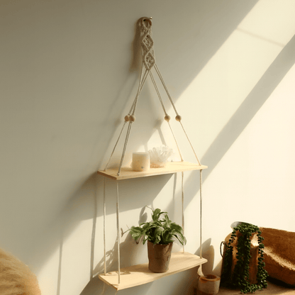 Étagère - Suspendue en macramé - Mon Cocon