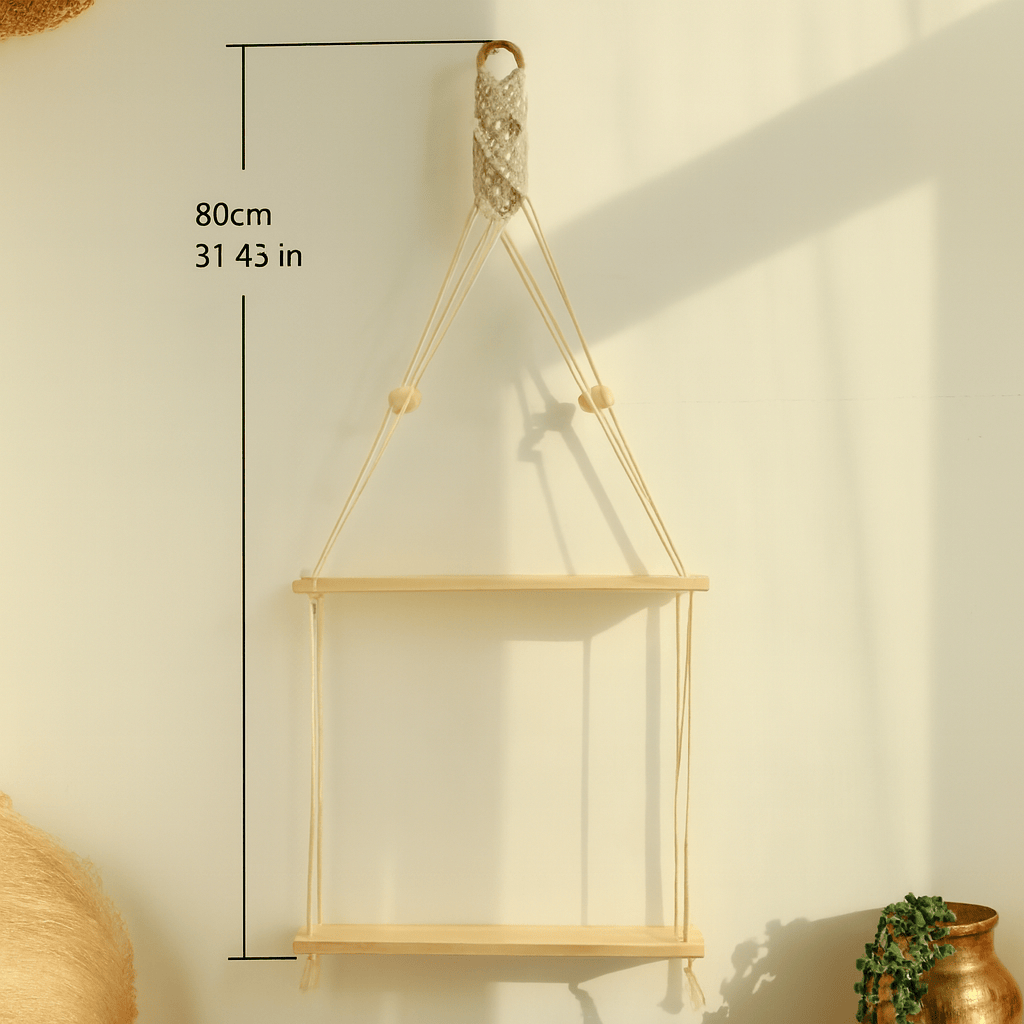 Étagère - Suspendue en macramé - Mon Cocon