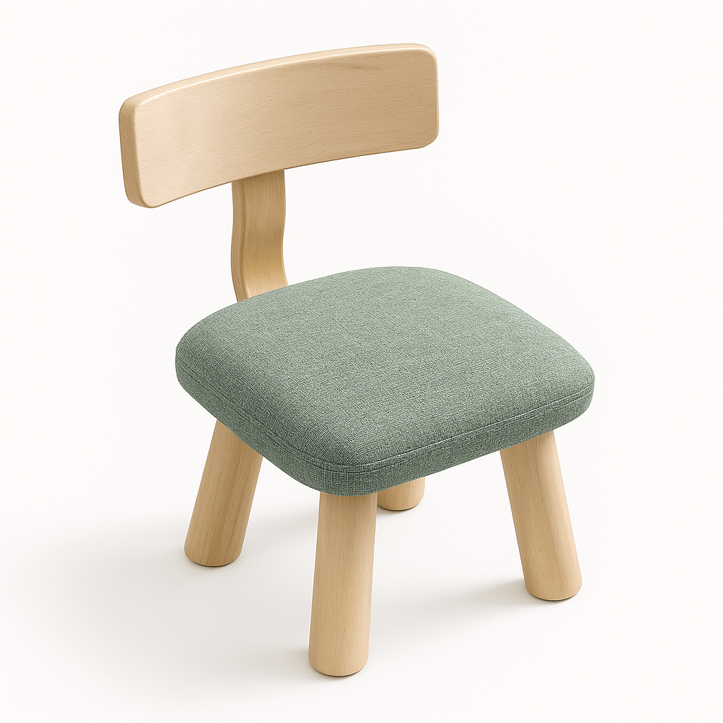 Chaise en bois - Avec mouse