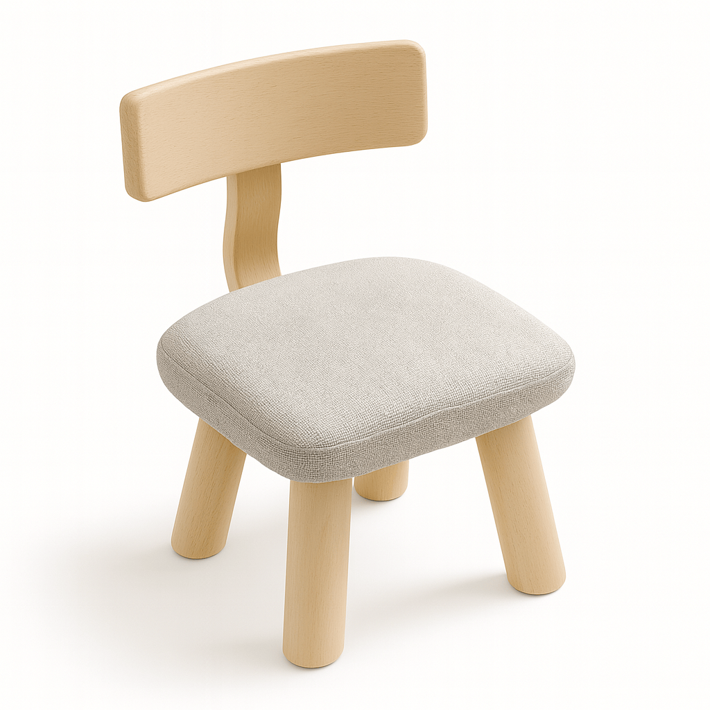 Chaise en bois - Avec mouse