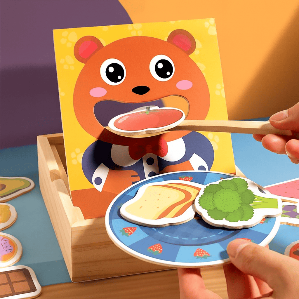 Jeu montessori - Apprends à manger - Mon Cocon