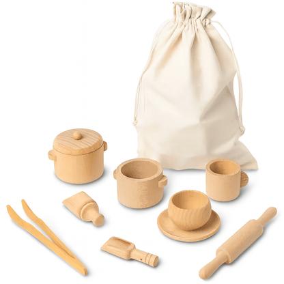 Ustensiles en Bois Montessori - Mon Cocon