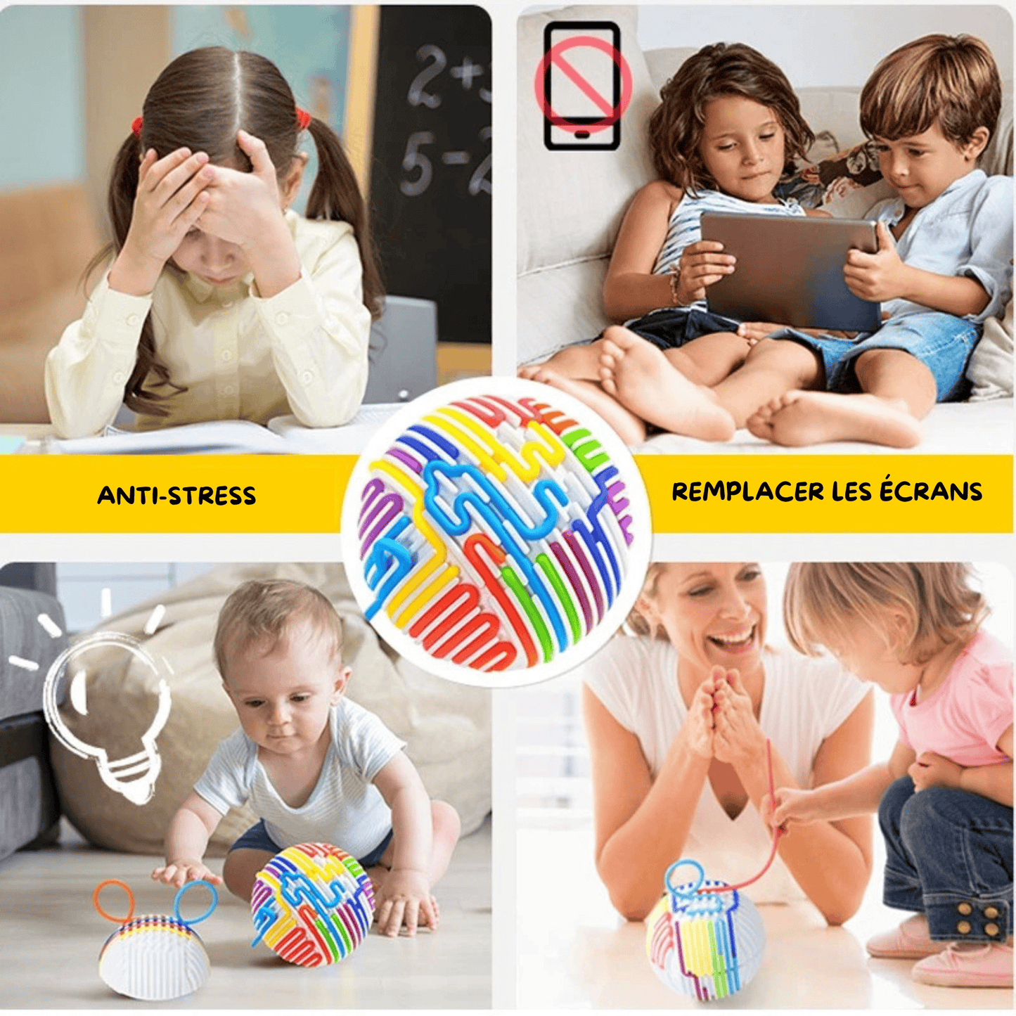 Jeu montessori - Balle sensoriel - Mon Cocon