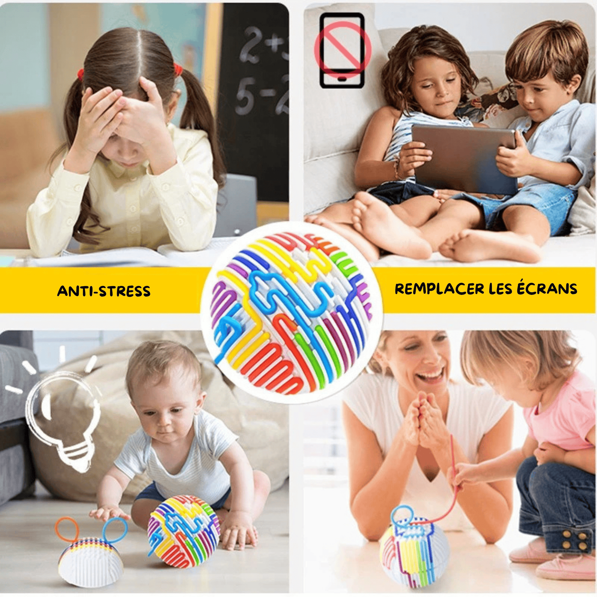 Jeu montessori - Balle sensoriel - Mon Cocon