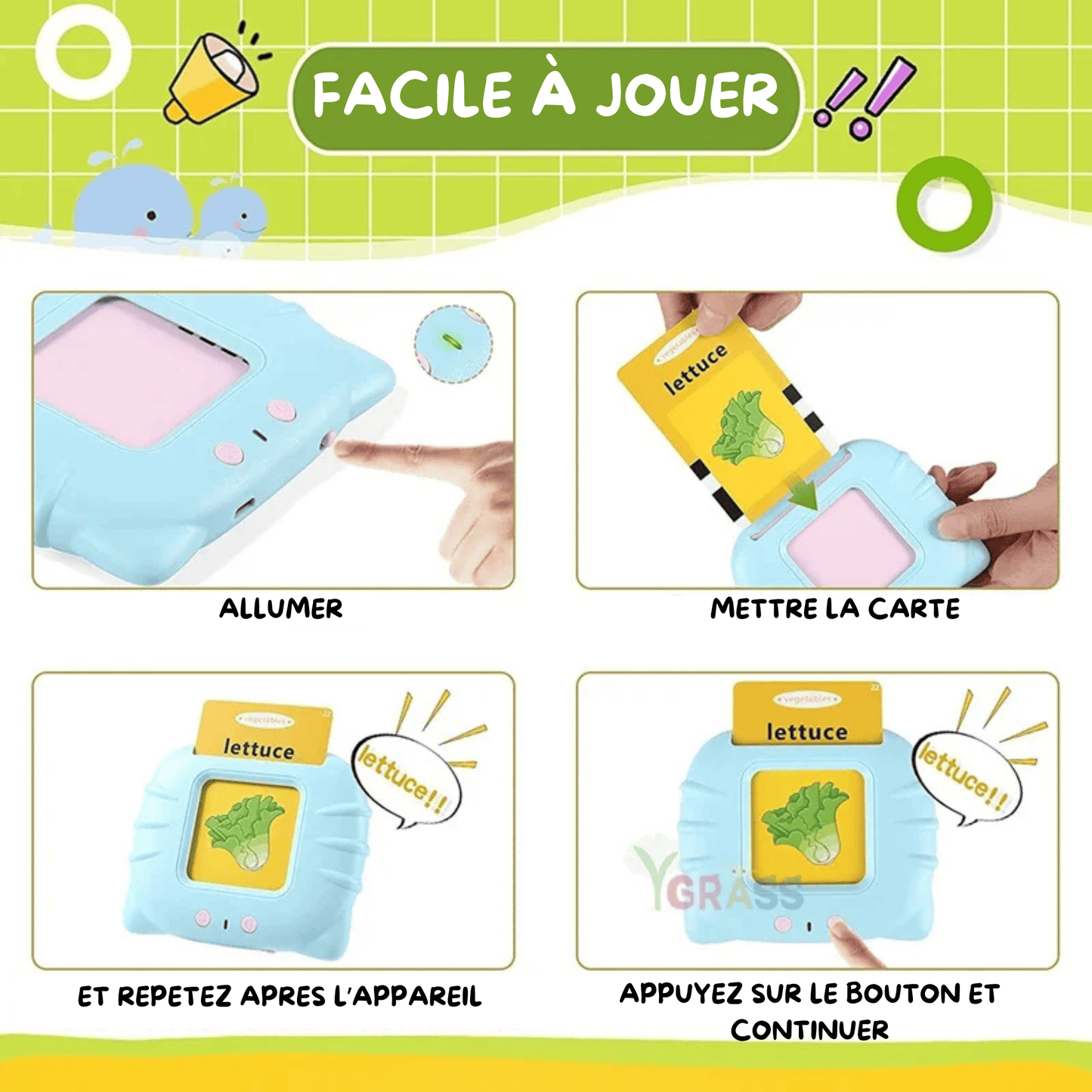 Carte parlante - 112/255 mots - Mon Cocon