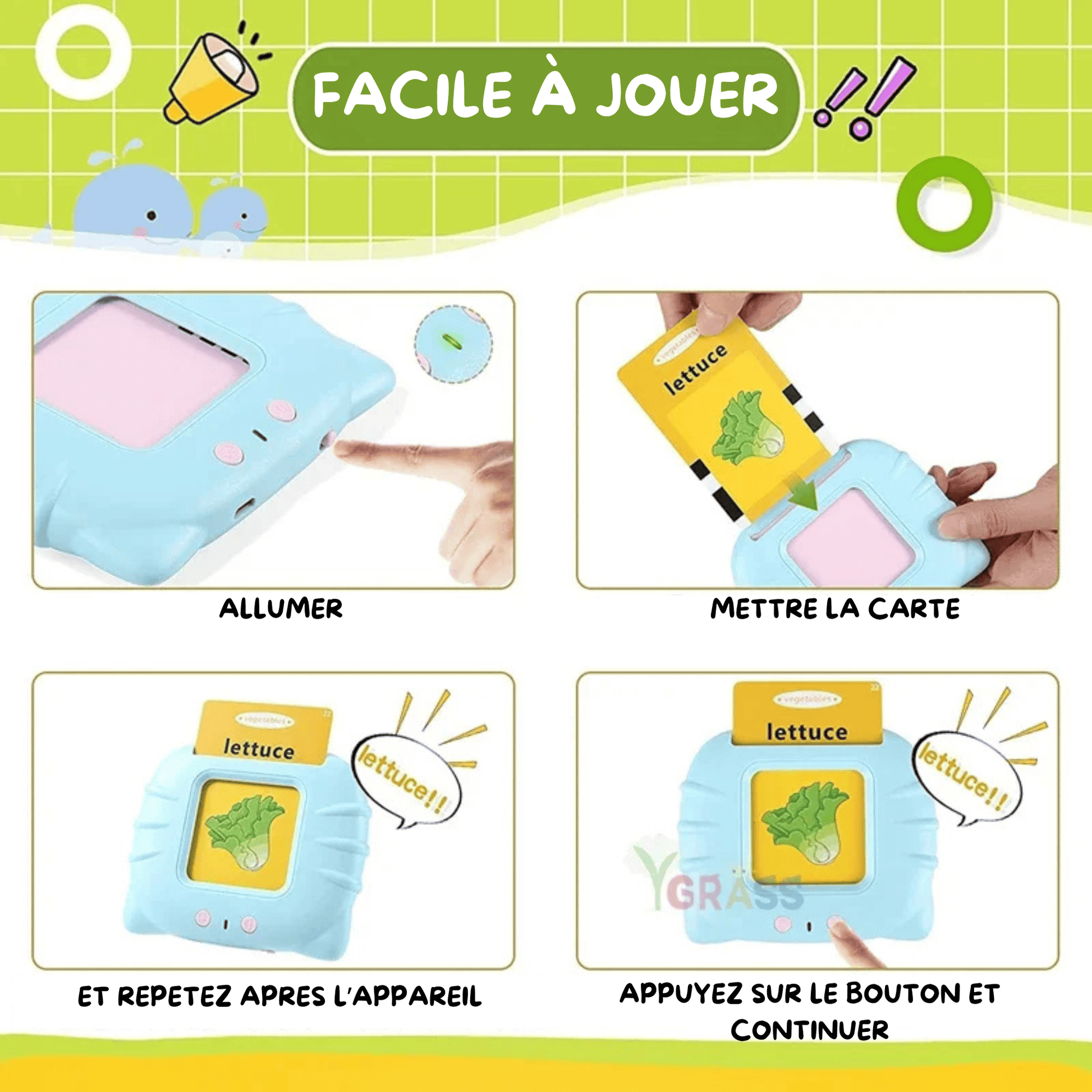 Carte parlante - 112/255 mots - Mon Cocon