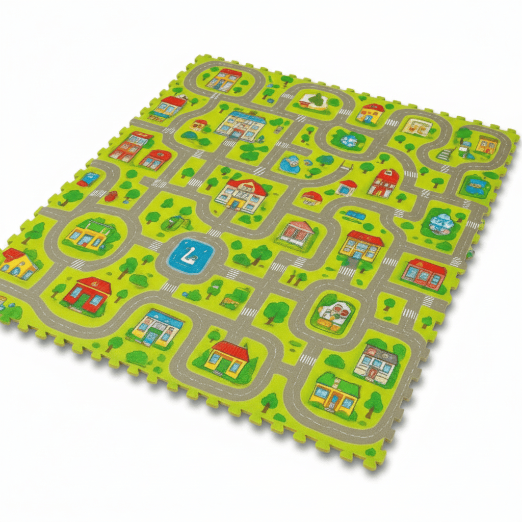 Tapis d'éveil - Puzzle de 9 route - Mon Cocon