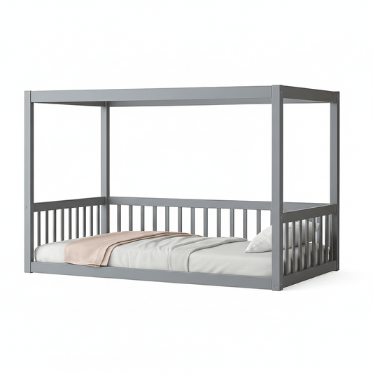 Lit bois carré - Enfant