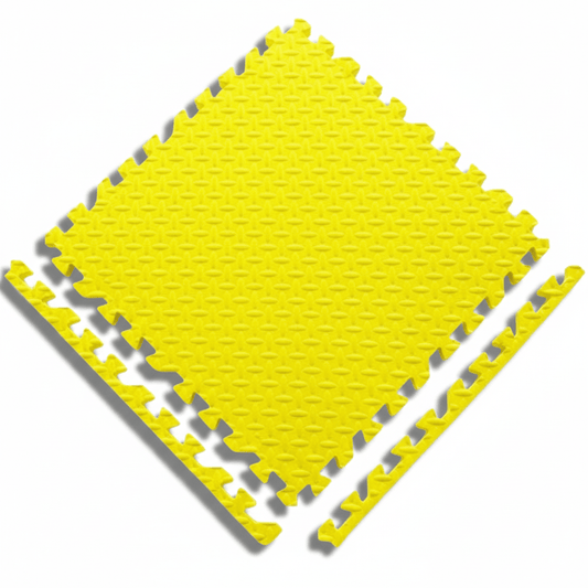 Tapis d'éveil - Puzzle de 12 Jaune - Mon Cocon