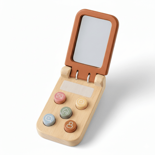 Jeu montessori - Téléphone en bois