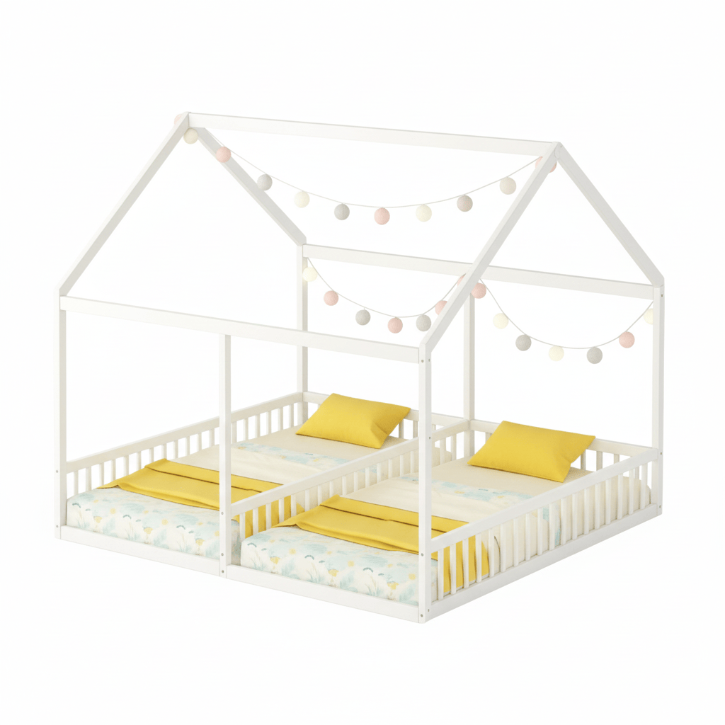 Lit cabane 2 en 1 - Enfant