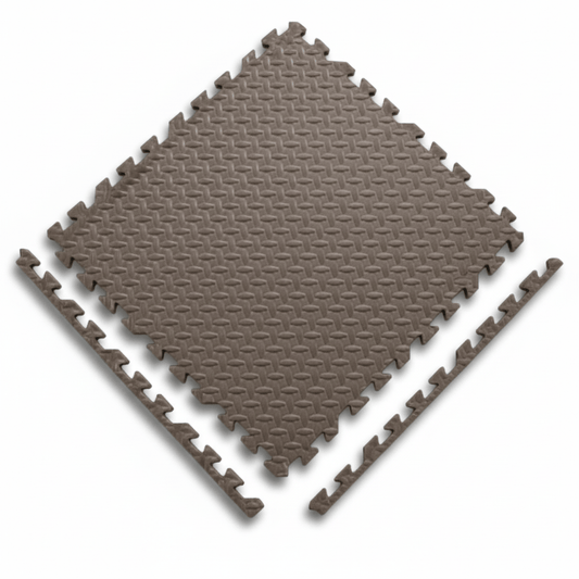 Tapis d'éveil - Puzzle de 12 Marron - Mon Cocon