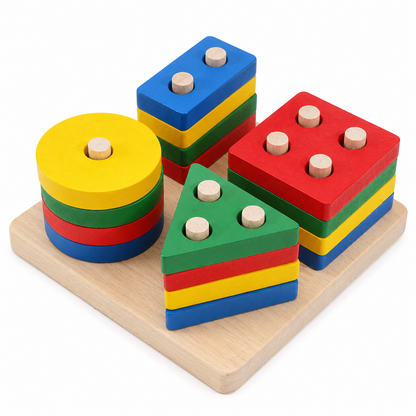 Jeu montessori à empiler - 1 à 4ans - Mon Cocon