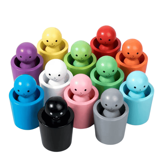 Jouet Poupées et Formes Colorées Montessori