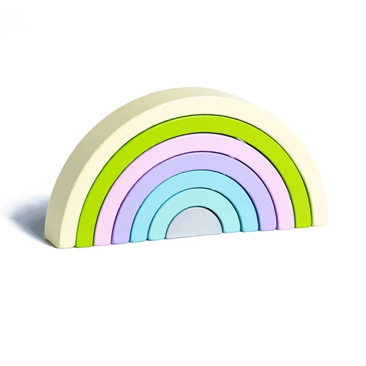 Puzzle Arc-en-Ciel en Bois Montessori - Mon Cocon