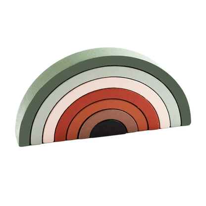 Puzzle Arc-en-Ciel en Bois Montessori - Mon Cocon