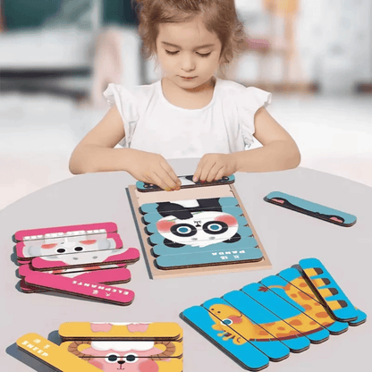 Puzzles double face Montessori - Mon Cocon