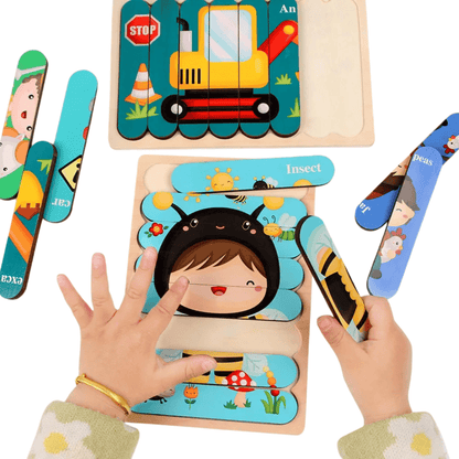 Puzzles double face Montessori - Mon Cocon