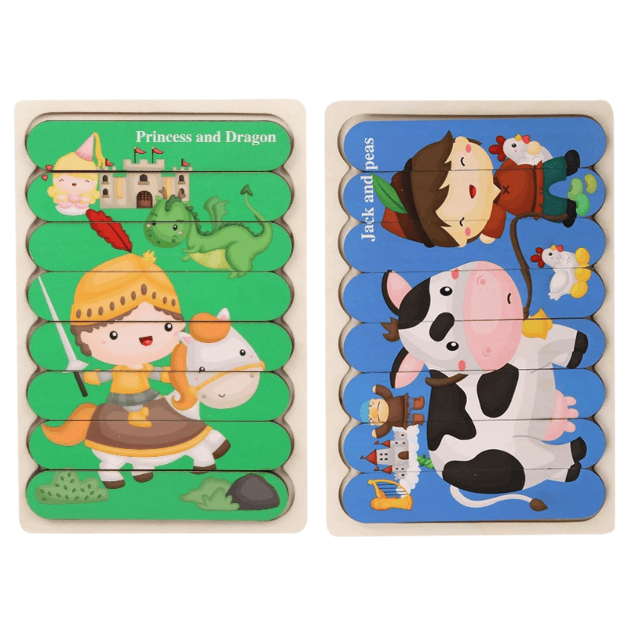 Puzzles double face Montessori - Mon Cocon
