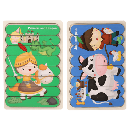 Puzzles double face Montessori - Mon Cocon