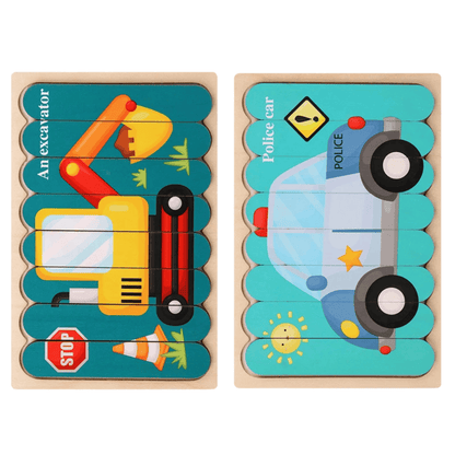 Puzzles double face Montessori - Mon Cocon