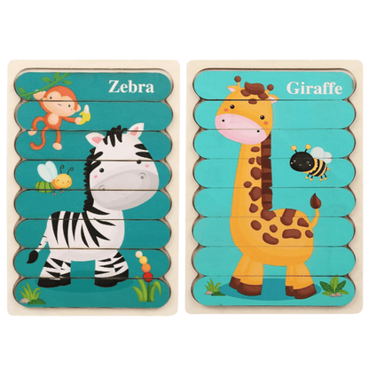 Puzzles double face Montessori - Mon Cocon