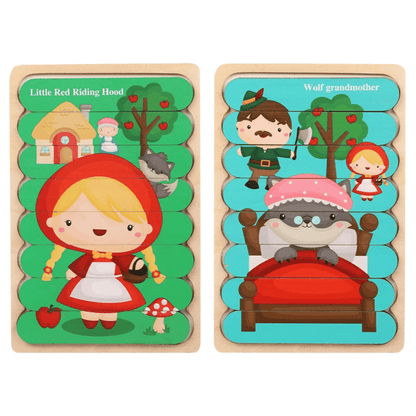 Puzzles double face Montessori - Mon Cocon