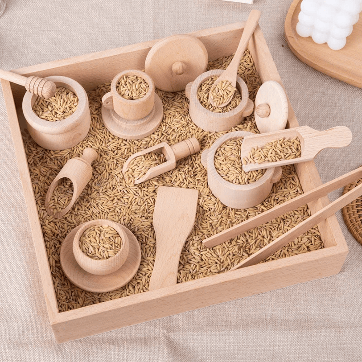 Ustensiles en Bois Montessori - Mon Cocon
