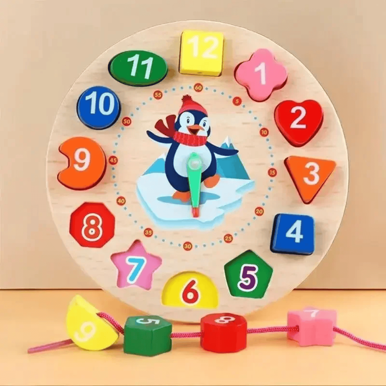 Pendule Pingouin Montessori - Mon Cocon