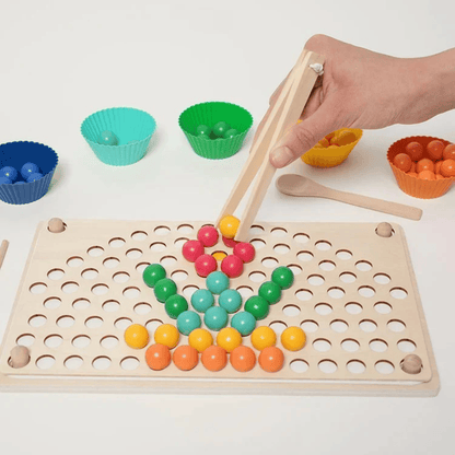 Perles arc-en-ciel Montessori - Mon Cocon