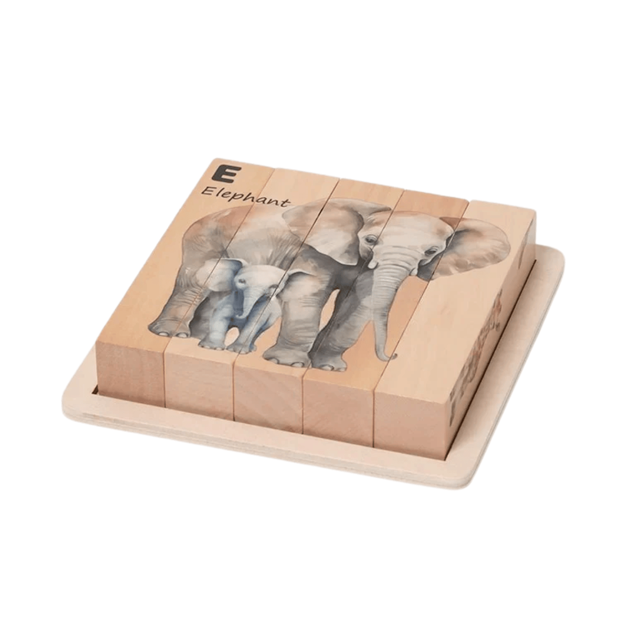 Puzzles d'animaux en bois Montessori - Mon Cocon