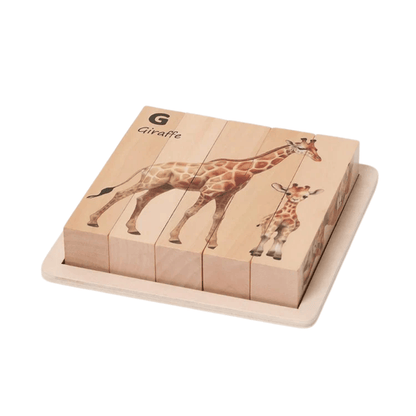 Puzzles d'animaux en bois Montessori - Mon Cocon