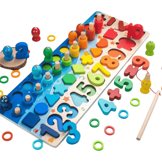 Jeu de Pêche et Formes Montessori