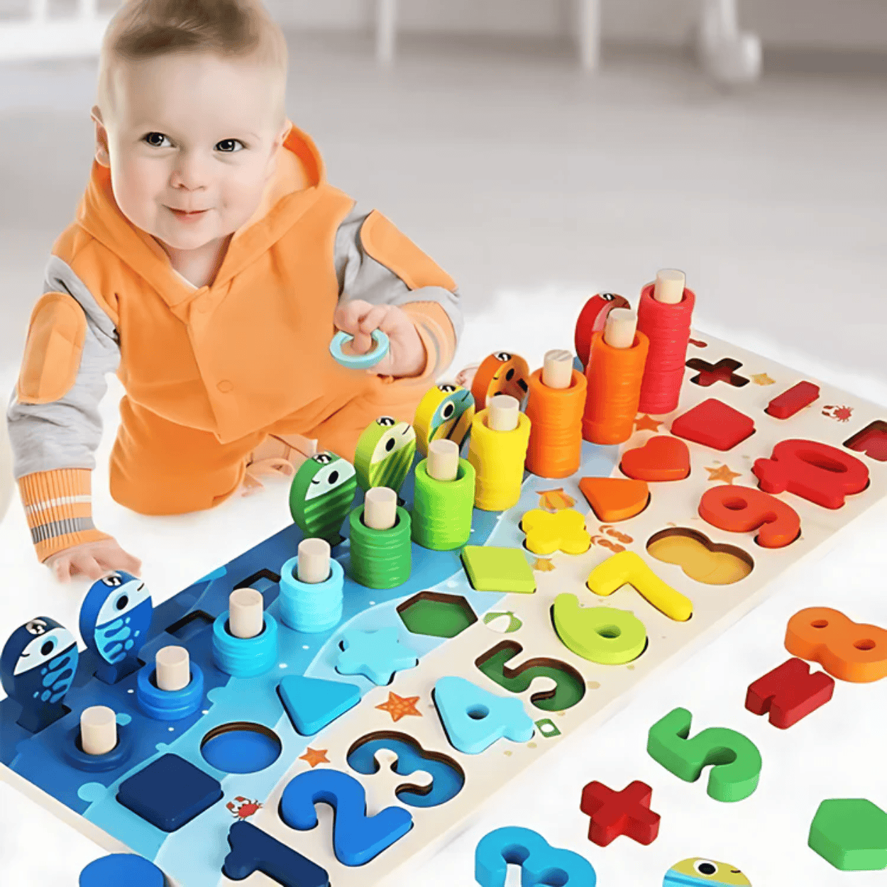 Jeu de Pêche et Formes Montessori - Mon Cocon